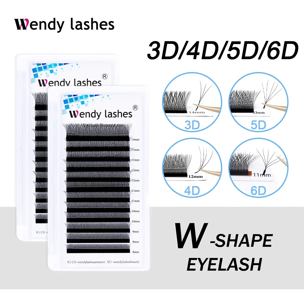 Eyelash Extension Human Hair - Wendy Lashes W Vorm Levert Cilios