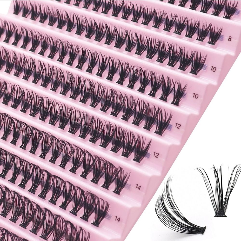 Eyelash Extension Human Hair - 40d 8/10/12/14/16Mm Individuele Wimperclusters Volume Natuurlijke