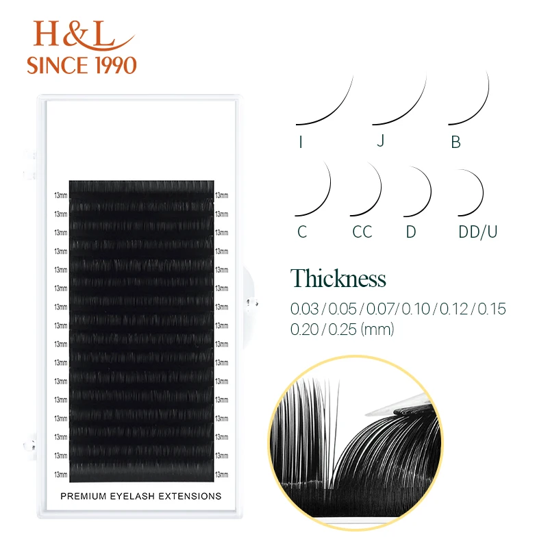 Eyelash Extension Human Hair - H&L SINDS 1990 16-rijige faux wimper