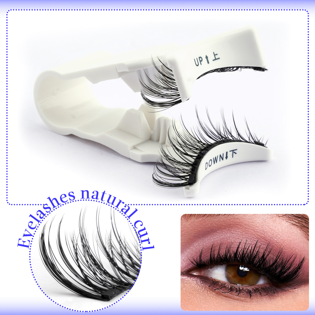 Magnetische wimper 1 paar natu - Faux Mink Lash recensie en prijs
