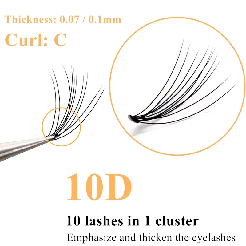10D Faux Mink Wimperclusters R - Eyelash Extension Review recensie en prijs