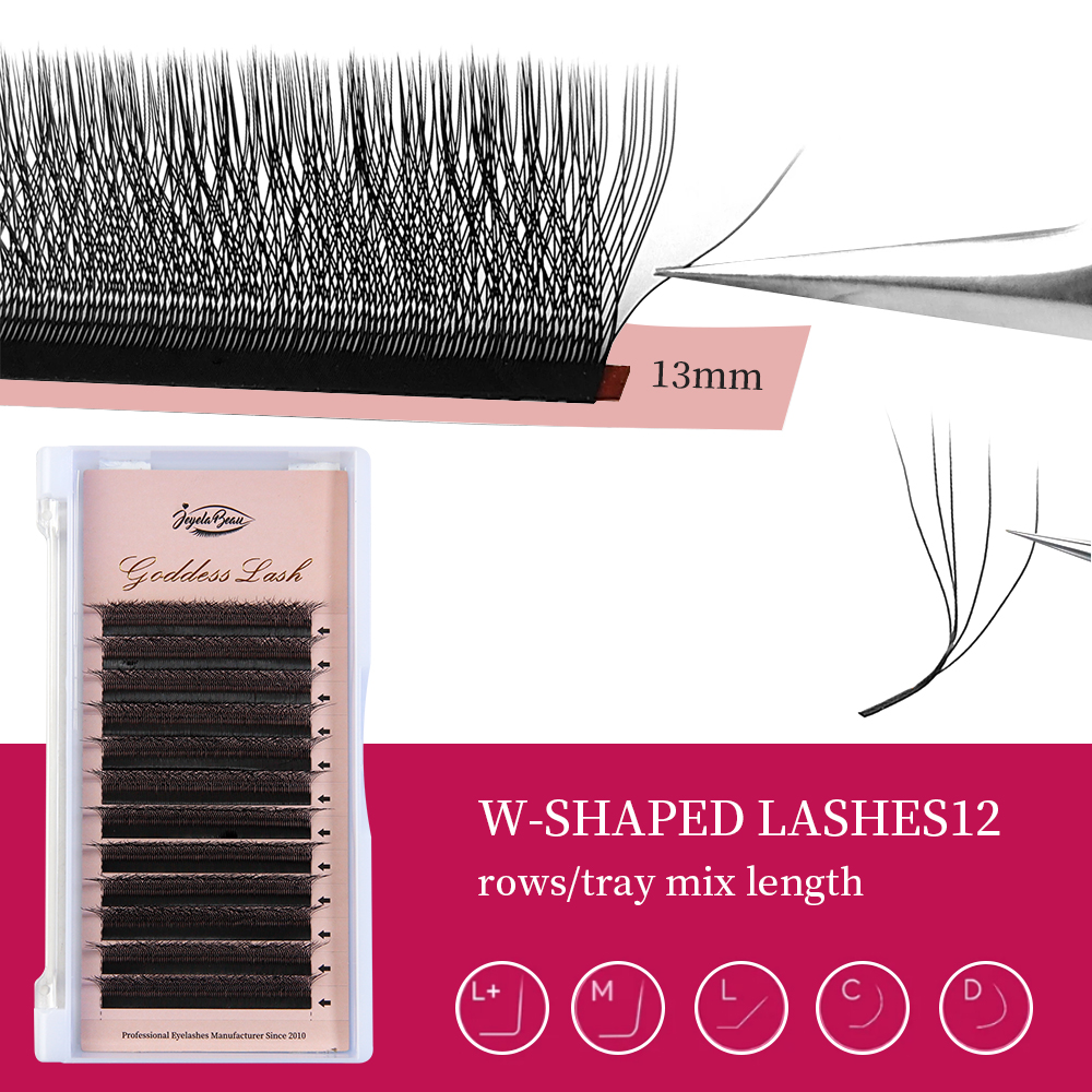 Godin W3D 4D 5D M Curl Wimperv - Eyelash Extension Human Hair recensie en prijs