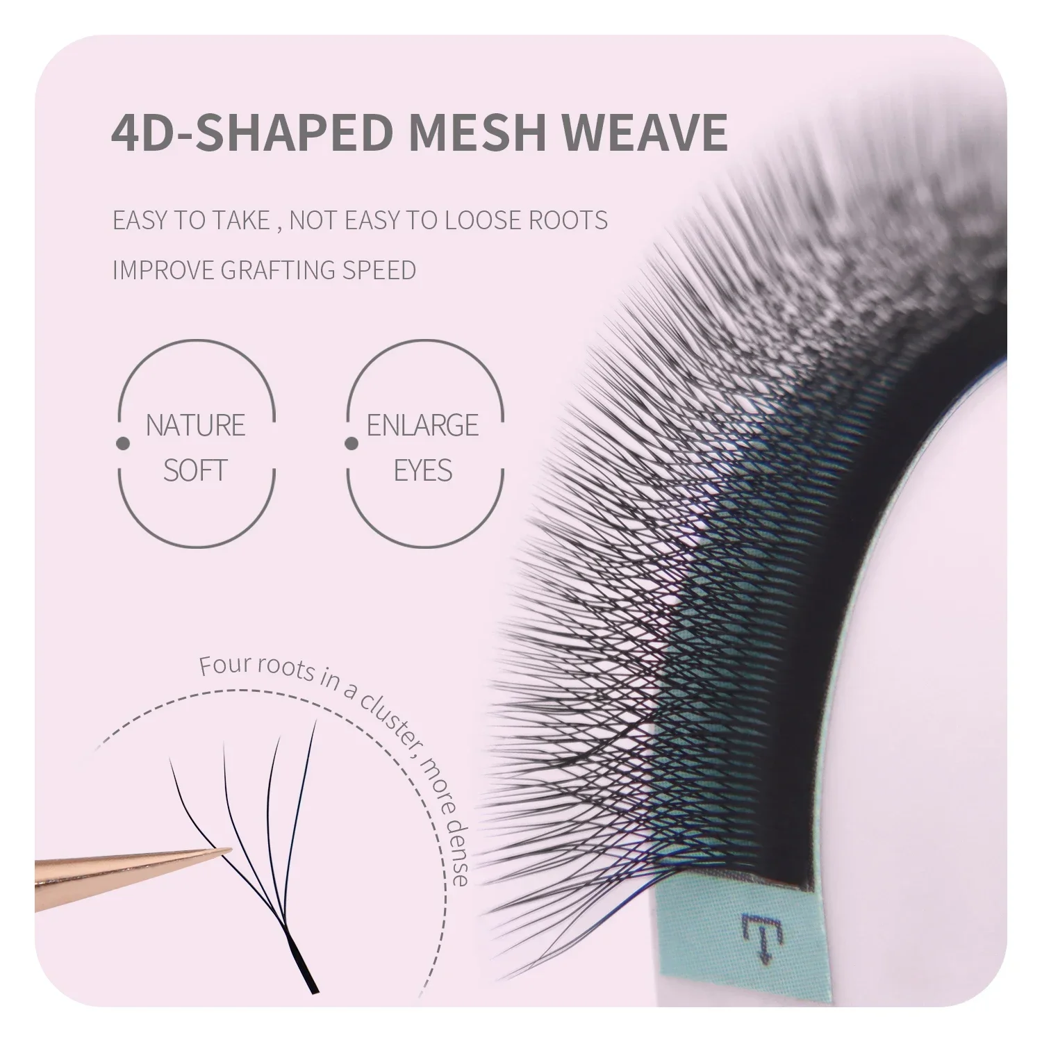 ANNAFRIS Bruin W-vorm Wimperex - Eyelash Extension Yy recensie en prijs