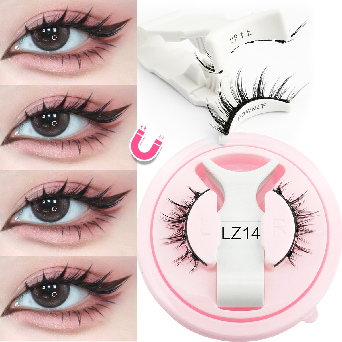 Nieuwe 1 paar magnetische wimp - Faux Mink Lash recensie en prijs