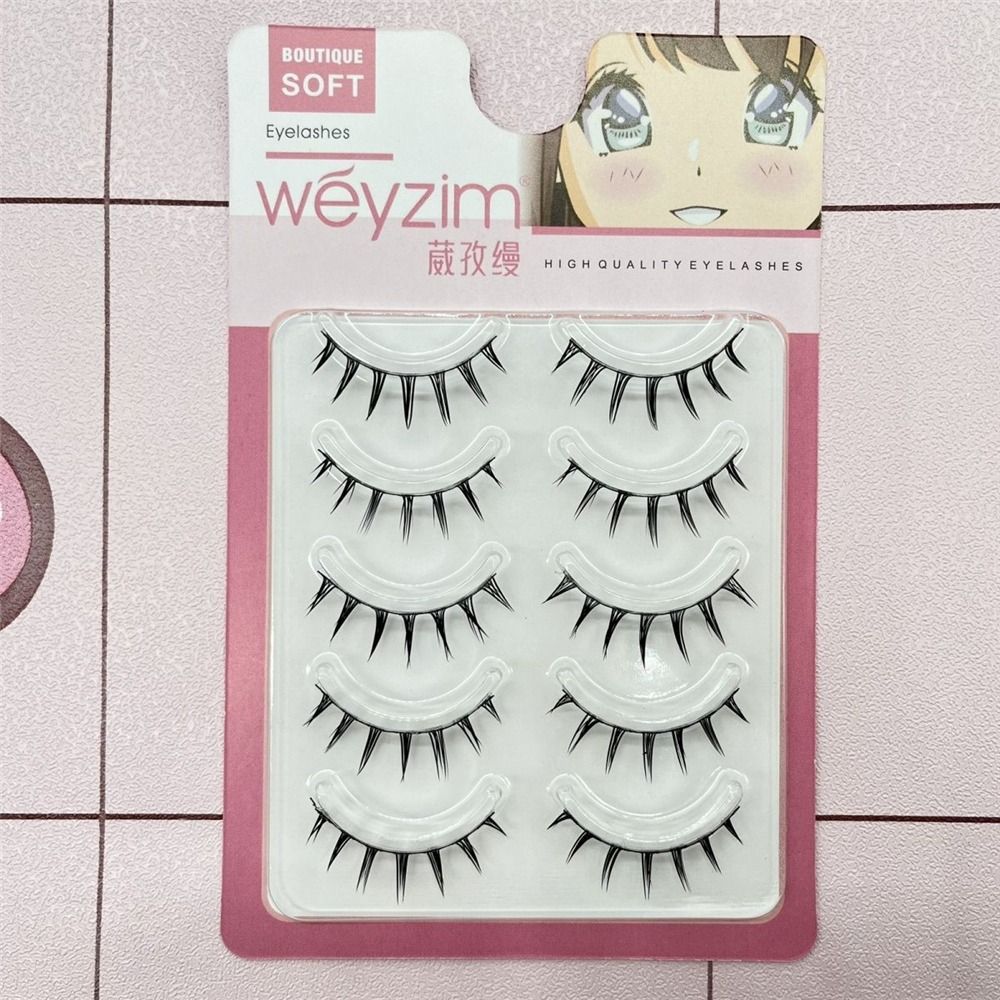 5 paar Japanse cosplay valse w - Faux Mink Lash recensie en prijs