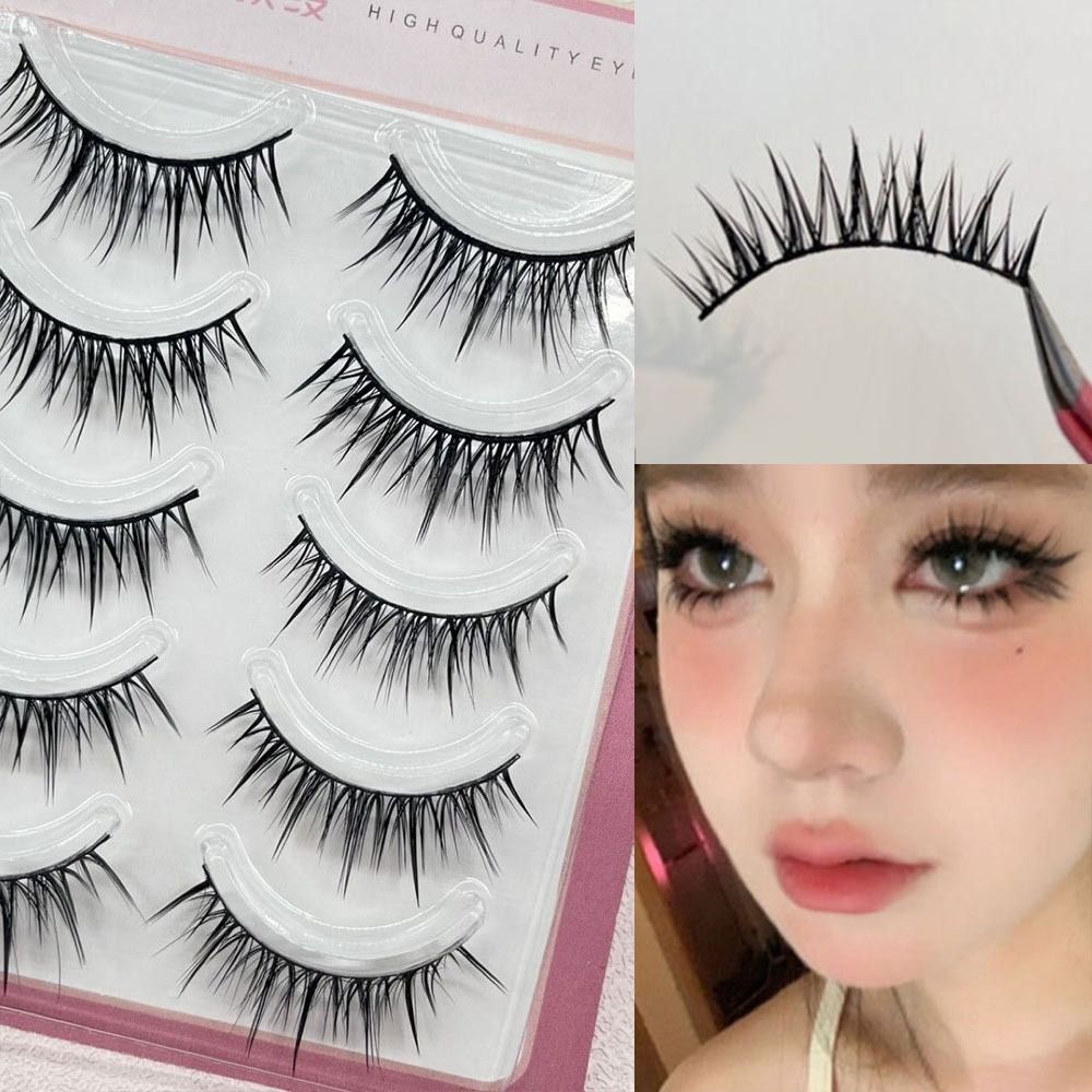 5 paar Japanse cosplay valse w - Faux Mink Lash recensie en prijs